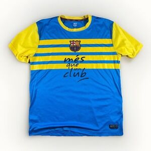 Authentic FC Barcelona Jersey Shirt M Mes Que un Club